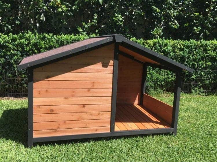 the covered porch will provide additional protection from the wind and rain
