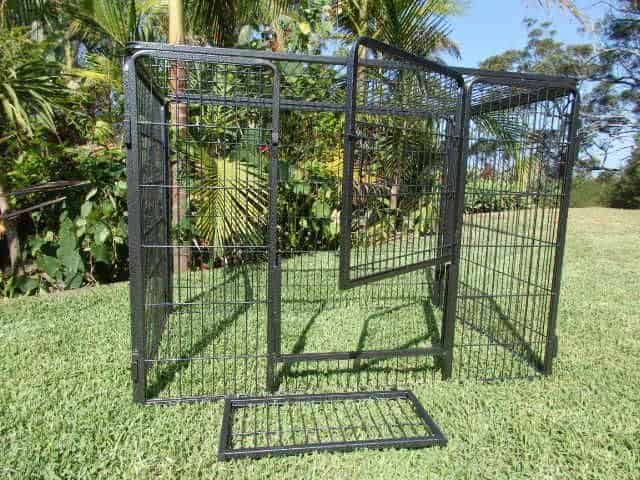 opening doors of enclosure